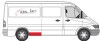 Фото автозапчасти ремонтная часть крыла задняя правая (перед колесом, высота 15см, модель средняя) MERCEDES SPRINTER; Volkswagen LT 01.95-07.06 BLIC 6504-03-3546610P (фото 3)