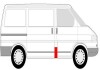 Фото автозапчасти левая/правая стойка кабины (нижняя часть) Volkswagen TRANSPORTER T4, TRANSPORTER T4 LIFT 07.90-04.03 BLIC 6504-03-9558562P (фото 4)