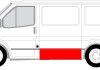 Ремкомплект бічної панелі кузова лівий (до 1-го ребра) FORD TRANSIT 10.86-07.00 BLIC 6505-06-2515000P (фото 2)