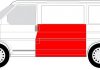 Фото автозапчасти ремкомплект боковой панели кузова левая (к окну, нижняя часть) Volkswagen TRANSPORTER 07.90-04.03 BLIC 6505-06-9558011K (фото 2)
