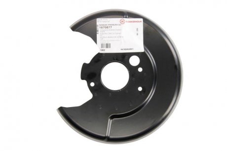 Защита тормозного диска задняя левая NISSAN PRIMERA 1.6-2.2D 01.02- BLIC 6508-03-1670877K (фото 1)