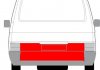 Ремонтна панель дверей задній (обшивка, нижня частина, кришки багажника, низьк) Volkswagen TRANSPORTER 07.90-04.03 BLIC 6508-04-9558720P (фото 2)