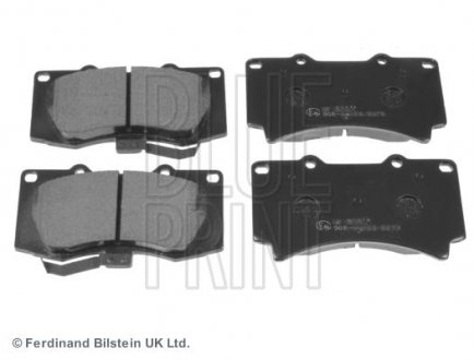 Фото автозапчасти комплект тормозных колодок передний HUMMER HUMMER H3 3.5/3.7 04.05- BLUE PRINT ADA104221 (фото 1)