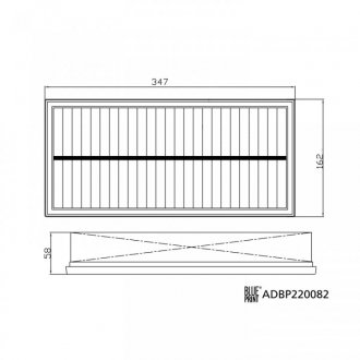 Фото автозапчастини фильтр воздуха LAND ROVER DEFENDER 19- BLUE PRINT ADBP220082