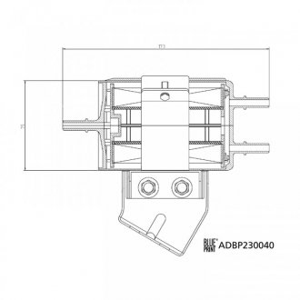 Фото автозапчасти топливный фильтр SSANGYONG KORANDO 2.0/2.0LPG 02.12- BLUE PRINT ADBP230040