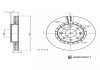 Фото автозапчасти chevrolet гальмівний диск aveo / kalos ліфтбек (t200) 1.4/1.5 03-08 BLUE PRINT ADBP430011 (фото 3)