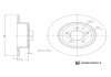 Фото автозапчасти lancia диск гальмівний задн. thema 3.0 d 11- BLUE PRINT ADBP430015 (фото 3)