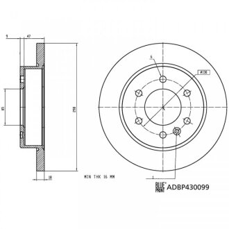 Фото автозапчастини автозапчасть BLUE PRINT ADBP430099