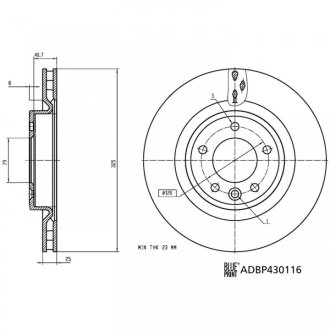 Фото автозапчасти автозапчасть BLUE PRINT ADBP430116