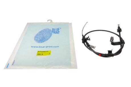 Трос ручника (задній) (лівий) KIA Rio 1.4-1.6 05-14/Hyundai Verna 1.4-1.6 99-13 BLUE PRINT ADG046220