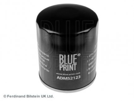 Масляний фільтр MAZDA 3, 5, 6, CX-3, CX-30, CX-5, CX-7, MX-5 III 1.5D-2.5 03.05- BLUE PRINT ADM52123 (фото 1)