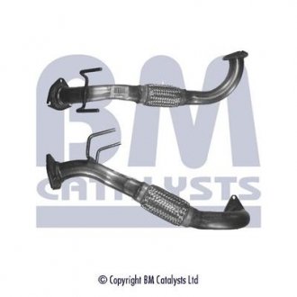 Передня вихлопна труба (довжина: 640 мм) SEAT ALHAMBRA; Volkswagen SHARAN 1.9D 04.00-03.10 BM CATALYSTS BM70453 (фото 1)