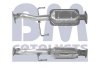 Фото автозапчастини каталізатор EURO 2 KIA SEPHIA; MAZDA 323 C IV, 323 F IV, 323 S IV, MX-3 1.3-1.8 08.89-10.97 BM CATALYSTS BM90123H (фото 1)