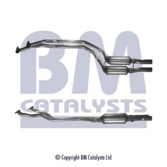 Катализатор ЕВРО 3 BMW 5 (E39) 2.0/2.5/2.8 09.95-06.03 BM CATALYSTS BM90716H (фото 1)