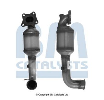 Фото автозапчастини каталізатор EURO 6 DS DS 3; CITROEN C1 II, C3 AIRCROSS II, C3 II, C3 III, C4 CACTUS, C-ELYSEE; OPEL CROSSLAND X /LAND; PEUGEOT 108, 2008 I, 208 I, 301, 308 II 1.0/1.2 03.12- BM CATALYSTS BM92266H