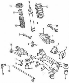 Фото автозапчастини пружина Зд BMW 33536779860