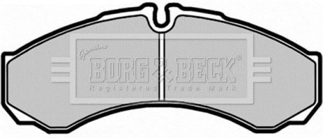 Комплект тормозных колодок, дисковый тормоз BORG & BECK BBP1554