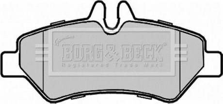 Комплект тормозных колодок, дисковый тормоз BORG & BECK BBP1975