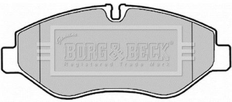 Комплект тормозных колодок, дисковый тормоз BORG & BECK BBP2021 (фото 1)