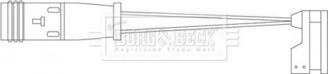 Сигнализатор, износ тормозных колодок BORG & BECK BWL3069 (фото 1)