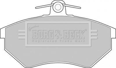 - Гальмівні колодки до дисків Seat (F) R90 approved BORG & BECK BBP1427