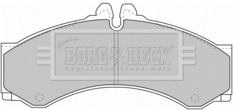 - Гальмівні колодки до дисків Mercedes R90 approved BORG & BECK BBP1589 (фото 1)
