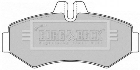 - Гальмівні колодки до дисків Mercedes Sprinter 1998-06 BORG & BECK BBP1667 (фото 1)