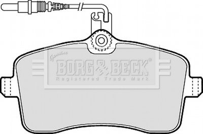 Гальмівні колодки, дискове гальмо (набір) BORG & BECK BBP1897