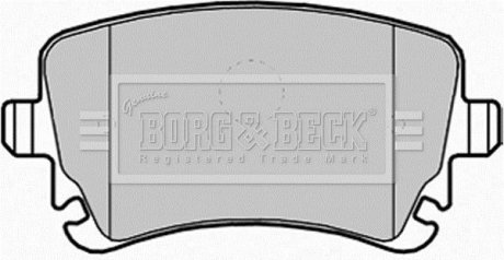 Комплект тормозных колодок, дисковый тормоз BORG & BECK BBP1930 (фото 1)