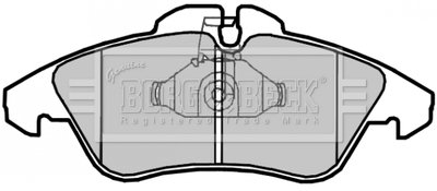 - Гальмівні колодки до дисків Mercedes Sprinter 06- BORG & BECK BBP2071
