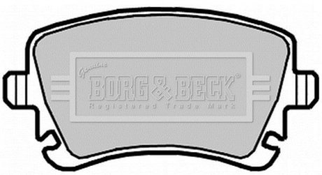 Гальмівні колодки, дискове гальмо (набір) BORG & BECK BBP2139
