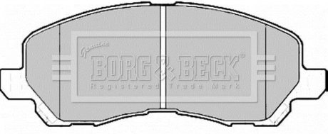 - Гальмівні колодки до дисків Dodge Avenger,Caliber 06-10 BORG & BECK BBP2173 (фото 1)