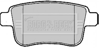 Комплект тормозных колодок, дисковый тормоз BORG & BECK BBP2185