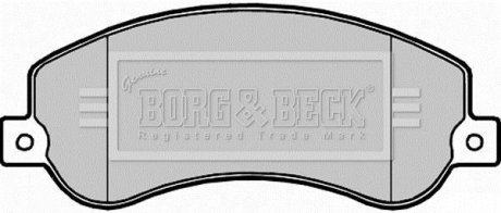 Гальмівні колодки (набір) BORG & BECK BBP2281