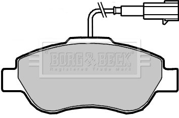 - Гальмівні колодки до дисків Ford Ka 1.3 TDCi 01/13- BORG & BECK BBP2416 (фото 1)