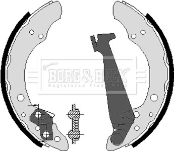 Фото автозапчастини - Гальмівні колодки до барабанів Audi, VW R90 approved BORG & BECK BBS6213