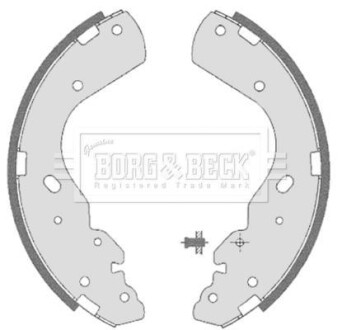 Фото автозапчасти гальмiвнi колодки барабаннi заднi BORG & BECK BBS6323