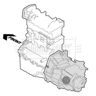 - Опора двигуна Audi A6 05-11 BORG & BECK BEM4356