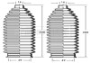 Фото автозапчастини пильник рульового керування 2шт. к-т з хомутами BORG & BECK BSG3242 (фото 1)