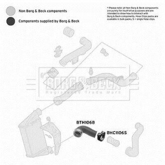 Фото автозапчасти шлангопровод BORG & BECK BTH1068