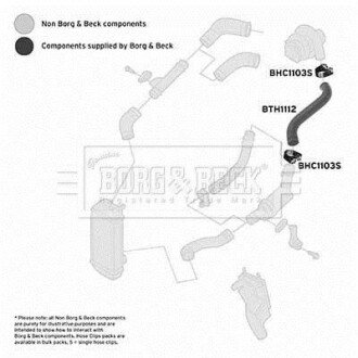 Фото автозапчастини шлангопровод BORG & BECK BTH1112