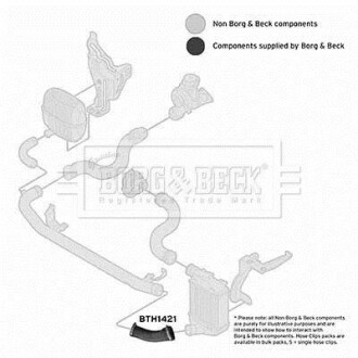 Фото автозапчасти шлангопровод BORG & BECK BTH1421