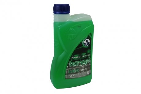 Охолоджуюча рідина (тип ECO) (1л, -35°C), зелена, містить: пропіленгліколь BORYSZEW BORYGO ECO 1L