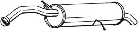 Глушитель выхлопной системы задний CITROEN C4, C4 I; PEUGEOT 308 I 1.6 09.07-10.14 BOSAL 135-093 (фото 1)