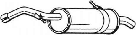Глушник вихлопної системи задній CITROEN C3 I 1.6D 10.05- BOSAL 135-117