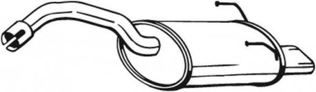 Глушник вихлопної системи задній FIAT 500, 500 C 1.4 10.07- BOSAL 148-175