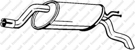 Глушник вихлопної системи задній FIAT PUNTO 1.2/1.2CNG 09.99-03.12 BOSAL 148-309 (фото 1)
