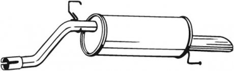 Глушник вихлопної системи задній OPEL CORSA D, CORSA E 1.2/1.2LPG 12.09- BOSAL 185-313 (фото 1)