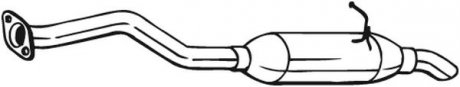 Глушник вихлопної системи задній TOYOTA AURIS 1.33-1.8 03.07-09.12 BOSAL 228-177 (фото 1)