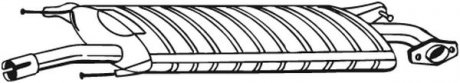 Глушник вихлопної системи середній TOYOTA RAV 4 III 2.0/2.4 11.05-12.13 BOSAL 279-437 (фото 1)